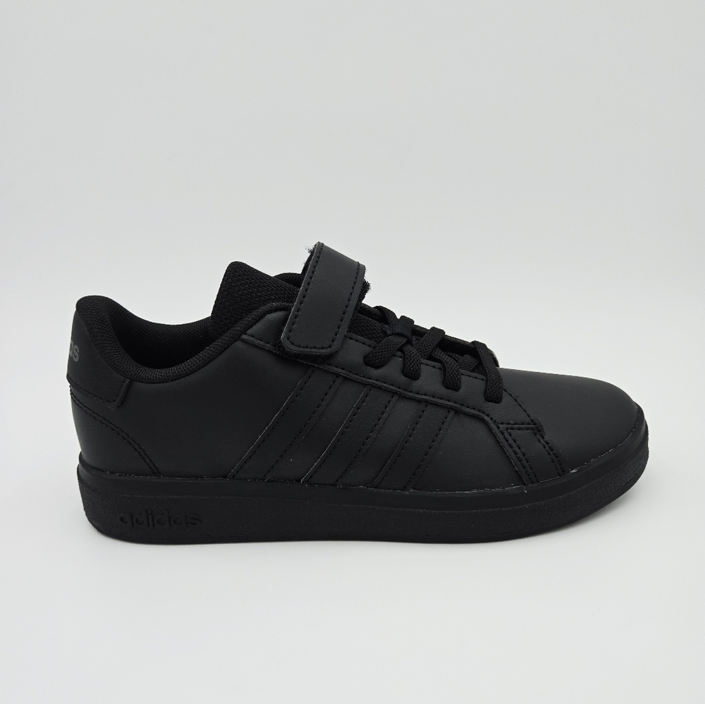 Adidas GRAND COURT 2.0 EL C  Black/Black Sneakers with Velcro Strap IH5530 #B18
